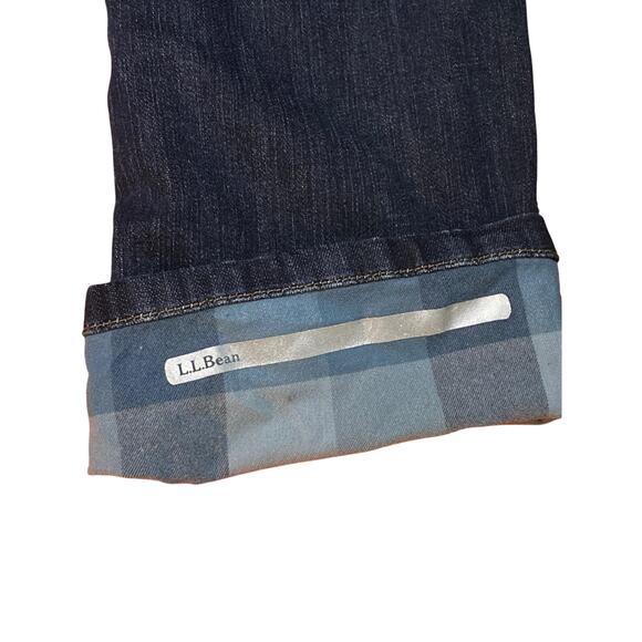 L.L. Bean Lined Insulated Jeans Women's Size 10 Outdoor Warm - Picture 3 of 10